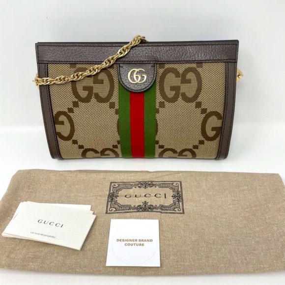 Gucci Handbags - Gucci Small Ophidia Jumbo GG Canvas Shoulder Bag